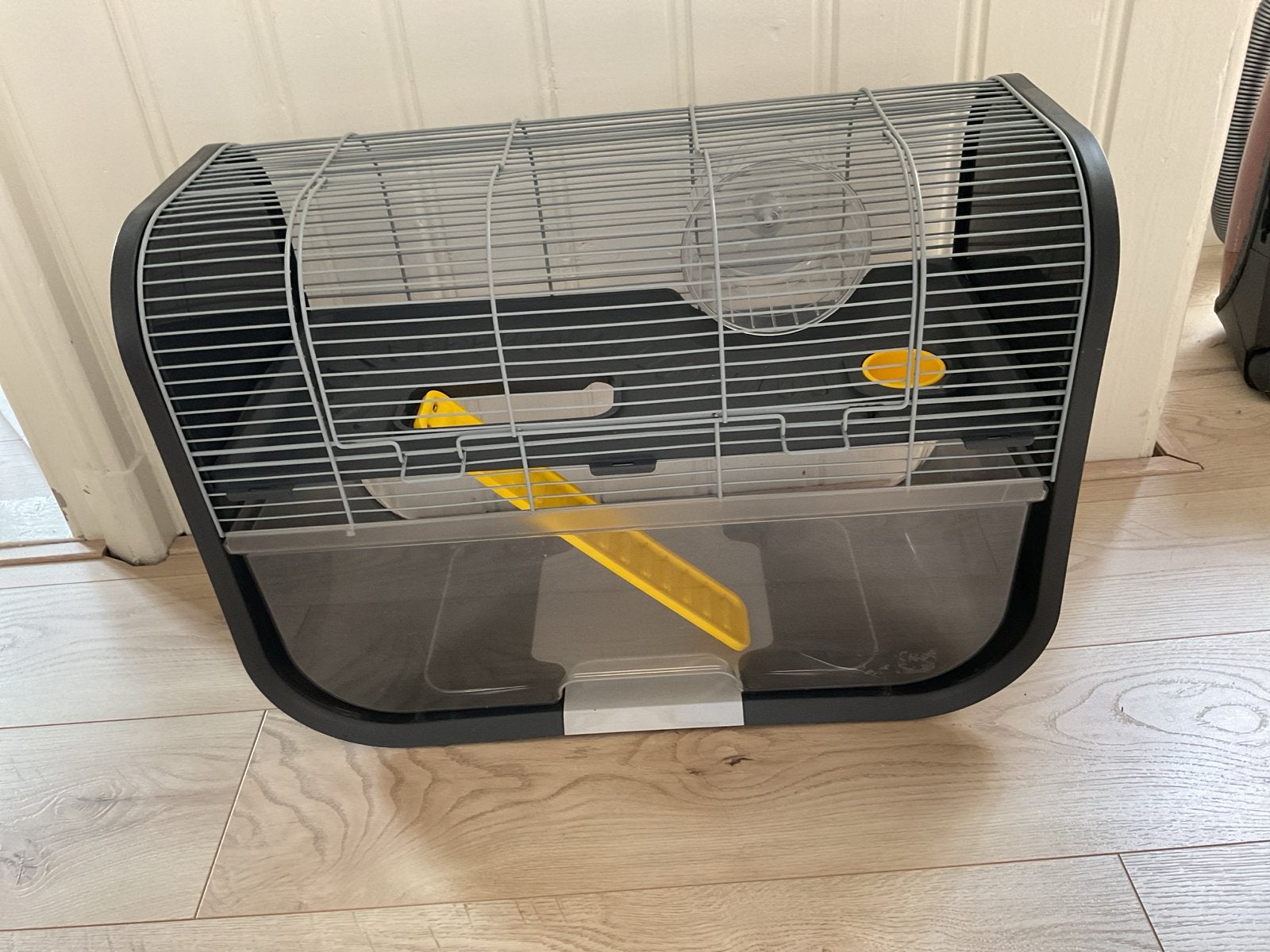 Hamsterkooi Geneva antraciet, Ophalen, Zo goed als nieuw, Loopwiel of Rad