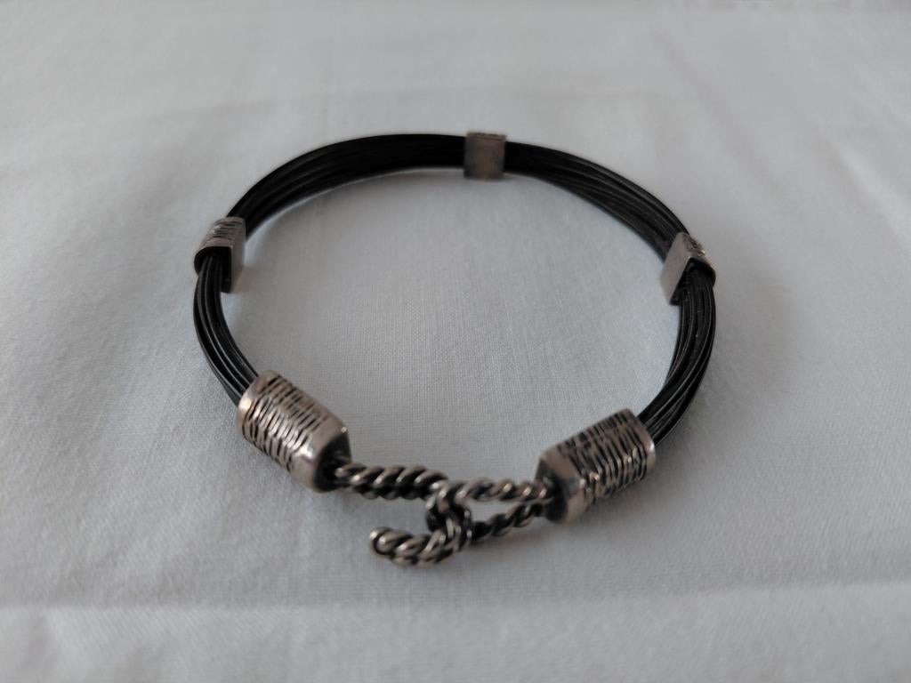 Afrikaanse armband, Gebruikt, Bruin, Ophalen of Verzenden, Met edelsteen