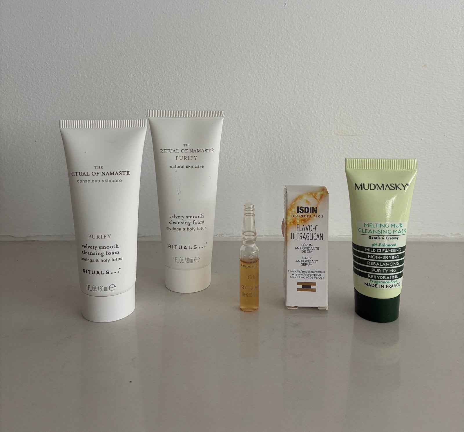 Rituals, Mudmasky en Isdin skincare set, Ophalen of Verzenden, Zo goed als nieuw, Gehele gezicht, Reiniging