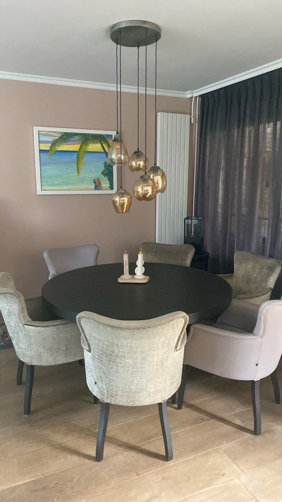 Eettafel met 6 stoelen van merk Diez, Huis en Inrichting, Ophalen, Gebruikt, Hotel chique, 6 tot 8 stoelen