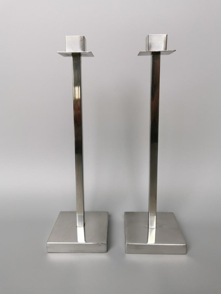Set Jan des Bouvrie kandelaren kubistisch design, Antiek en Kunst, Verzenden