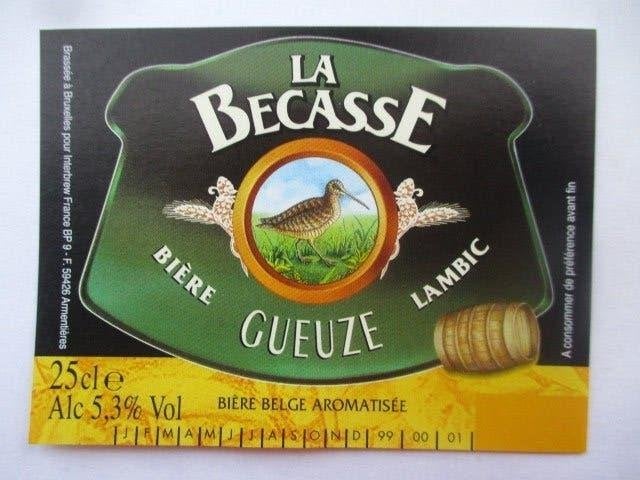 bieretiket Belgie 13-7 (G17) belle vue, Verzamelen, Ophalen of Verzenden, Gebruikt, Overige typen, Overige merken