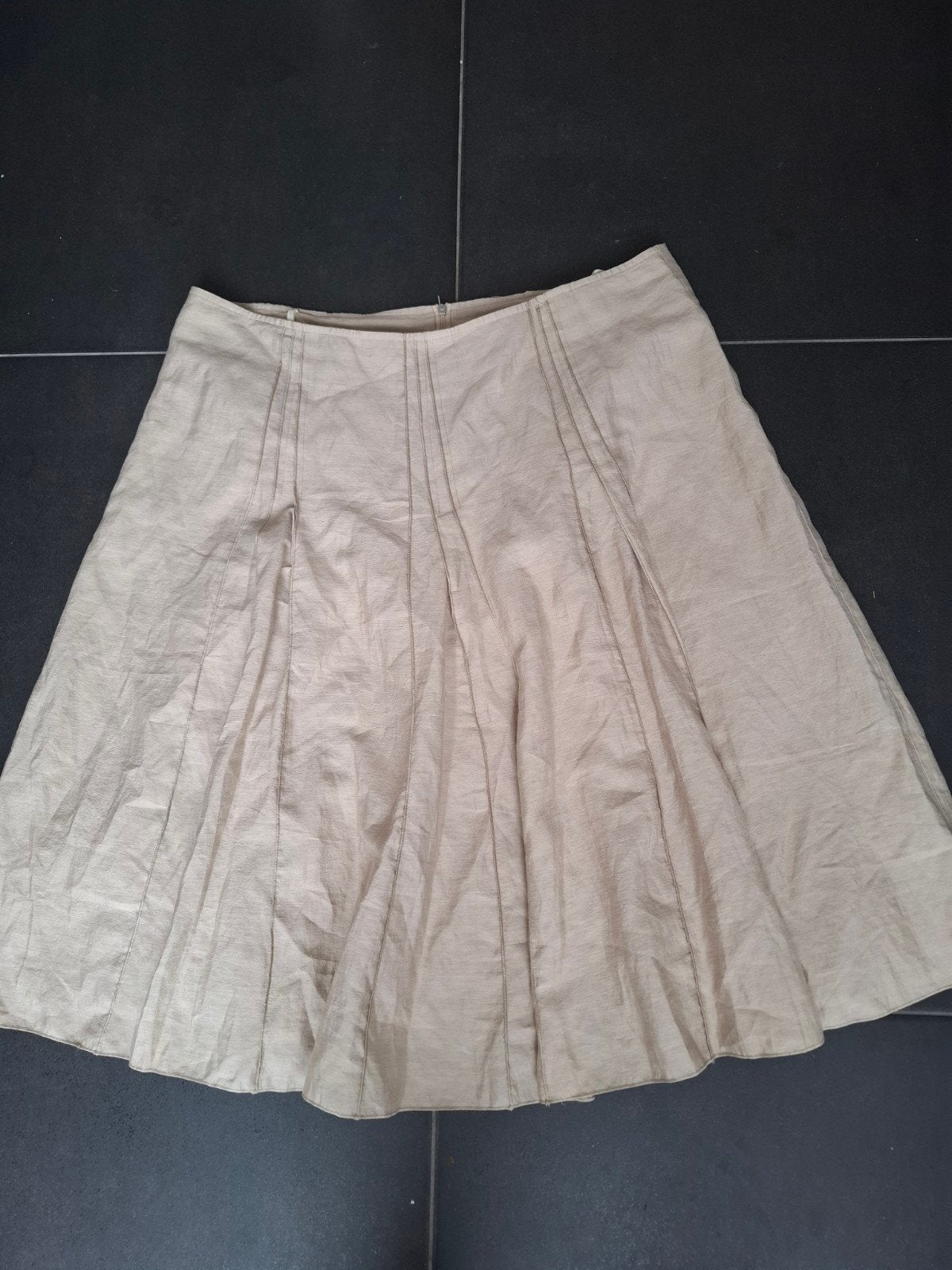 VERSE rok beige linnenlook – maat 46 – uitlopend, Rok, Beige, Ophalen of Verzenden, Zo goed als nieuw