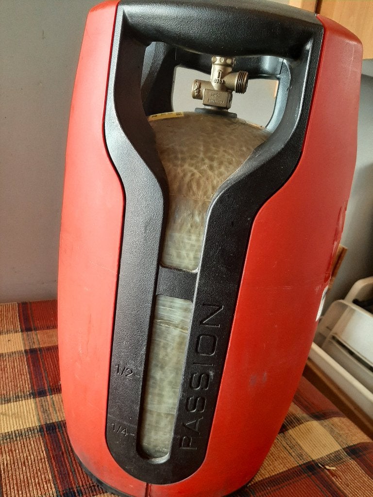 Te koop gasfles, Ophalen, Gebruikt