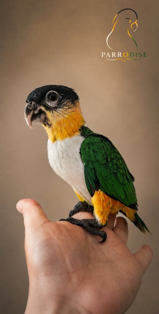 PRACHTIGE Tamme Jonge Zwartkopcaiques 2026, Dieren en Toebehoren, Vogels | Parkieten en Papegaaien, Meerdere dieren, Papegaai