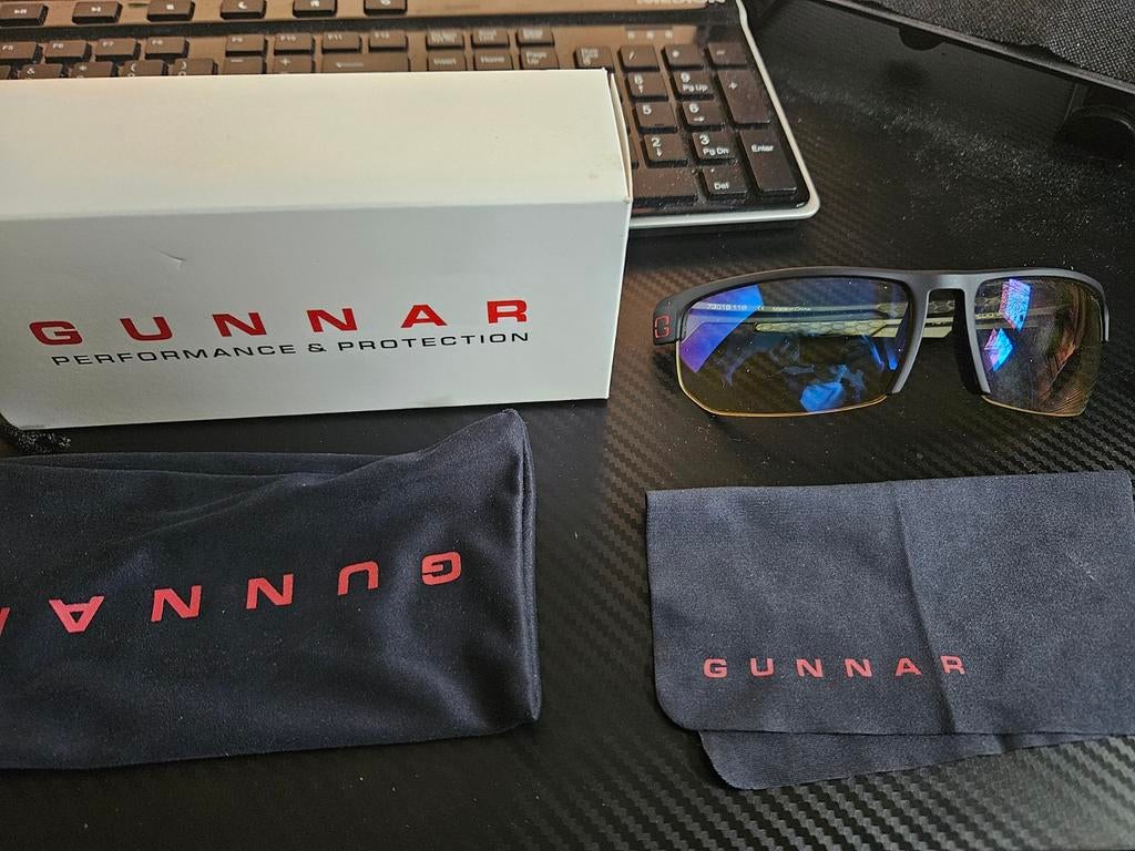 Gunnar Tahoe blauwlichtbril, Sieraden, Tassen en Uiterlijk, Zonnebrillen en Brillen | Heren, Overige merken, Zwart, Ophalen of Verzenden