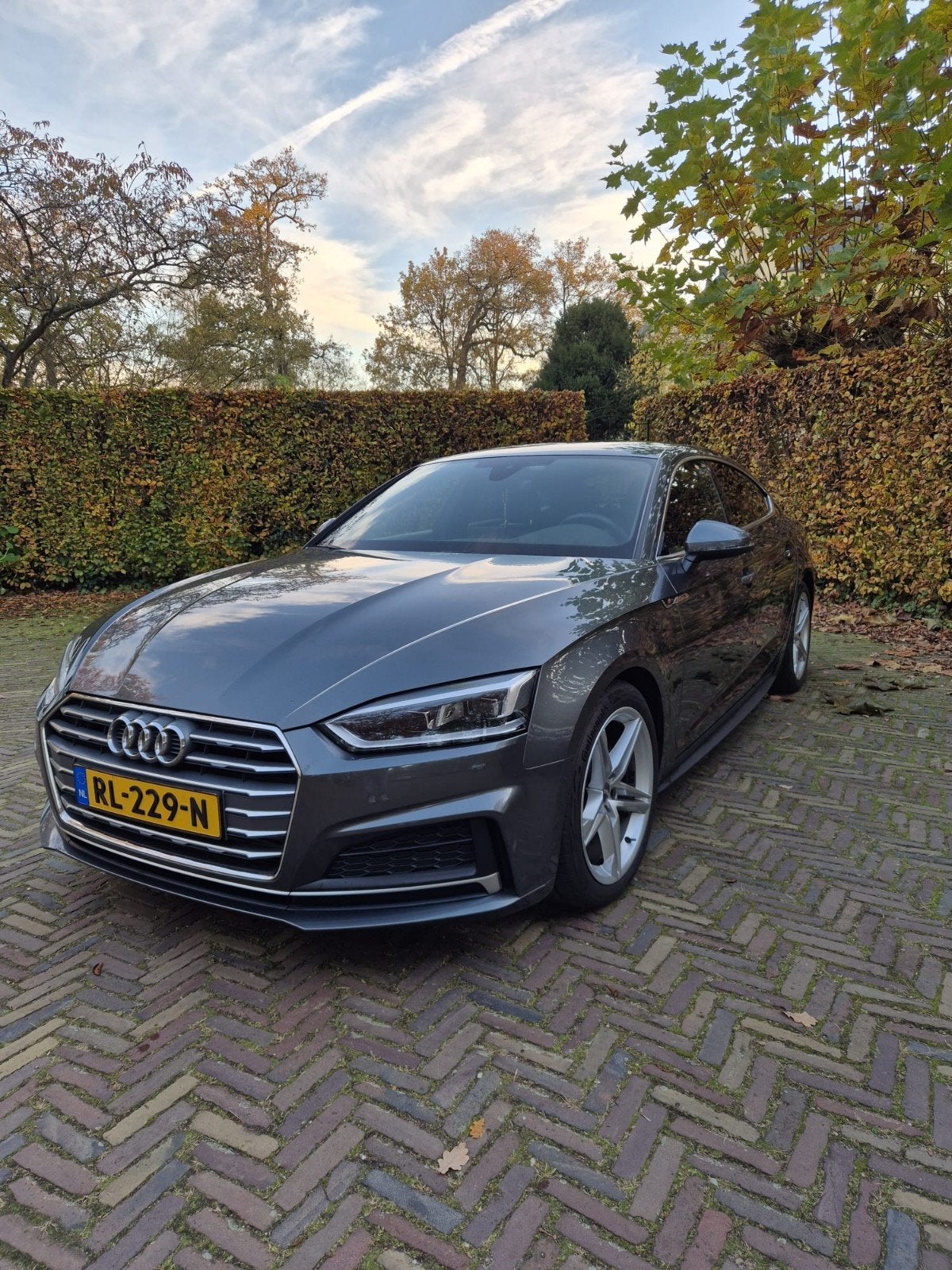Audi A5 2.0 Tfsi Mhev 190pk S Tronic Mild Hybride, Zwart, 1984 cc, Origineel Nederlands, 75 €/maand