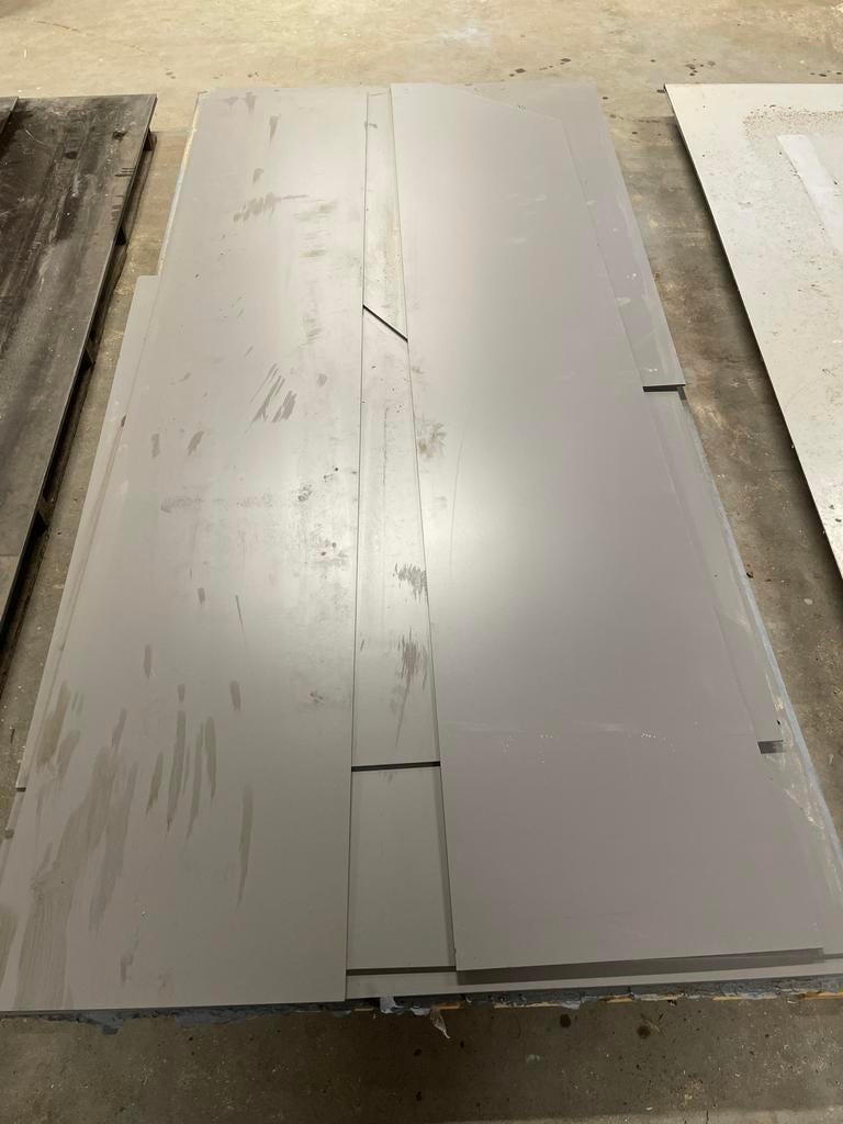 HPL Gevelplaat grijs, Doe-het-zelf en Verbouw, Platen en Panelen, Ophalen, HPL, Gebruikt, Minder dan 20 mm