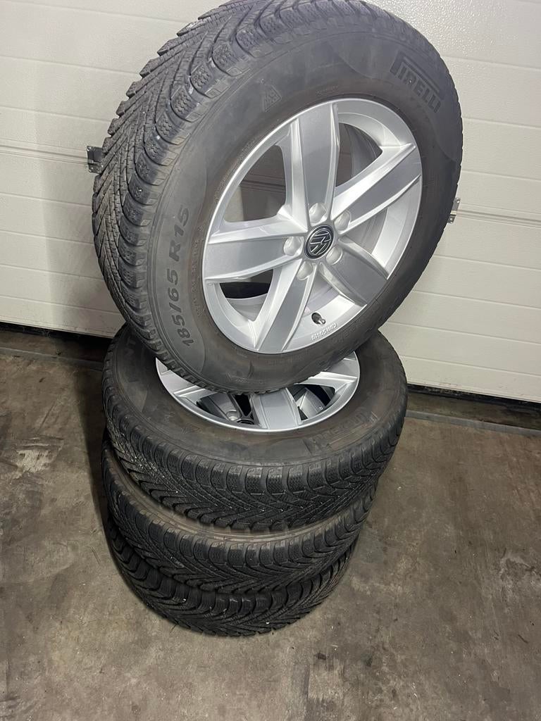 Volkswagen steekmaat 5 keer 100 met banden, Auto-onderdelen, Banden en Velgen, Ophalen, Gebruikt, 15 inch, Banden en Velgen