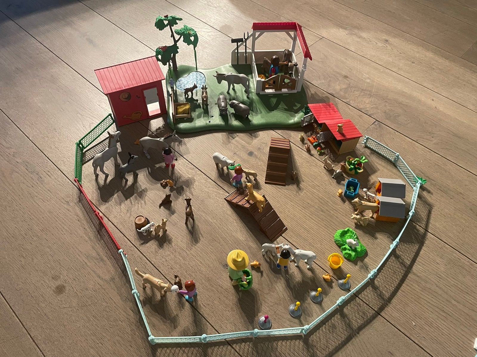 Grote Playmobil kinderboerderij set, Ophalen, Gebruikt, Bouwen