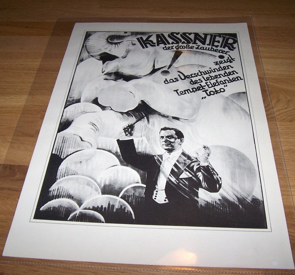 6 Affiches v. historische voorstellingen meestergoochelaars., Ophalen of Verzenden, Nieuw, Poster, Artwork of Schilderij