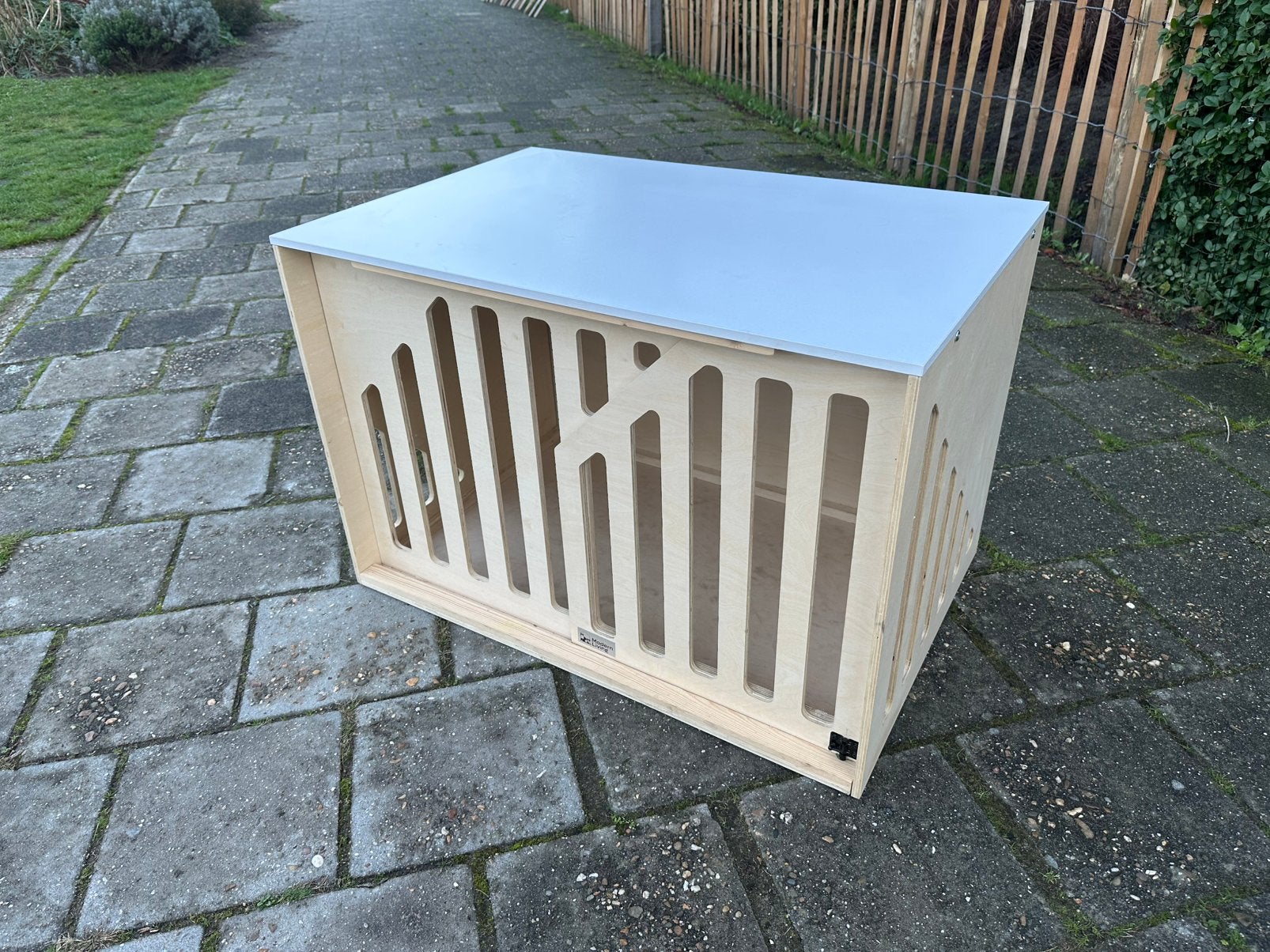 Hondenbench (hout), Ophalen, Zo goed als nieuw, 75 tot 110 cm, Minder dan 65 cm