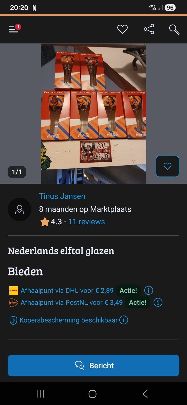 Op gepast dit is een oplichters  tinus jansem, Eén persoon