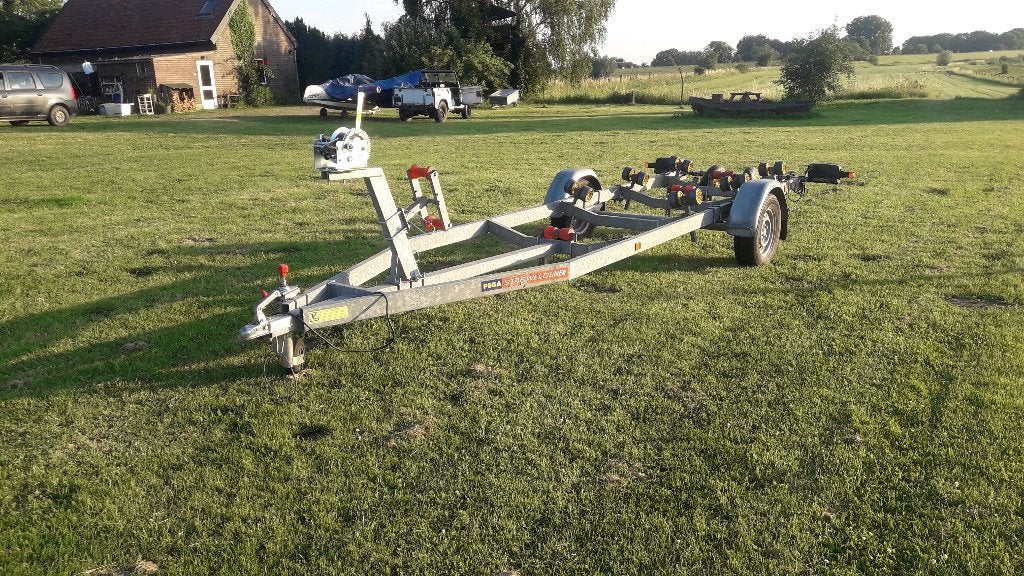 PEGA V750 boottrailer super nette staat 750KG B rijbewijs, Ophalen, Minder dan 1500 kg, Minder dan 6 meter, Met rollen