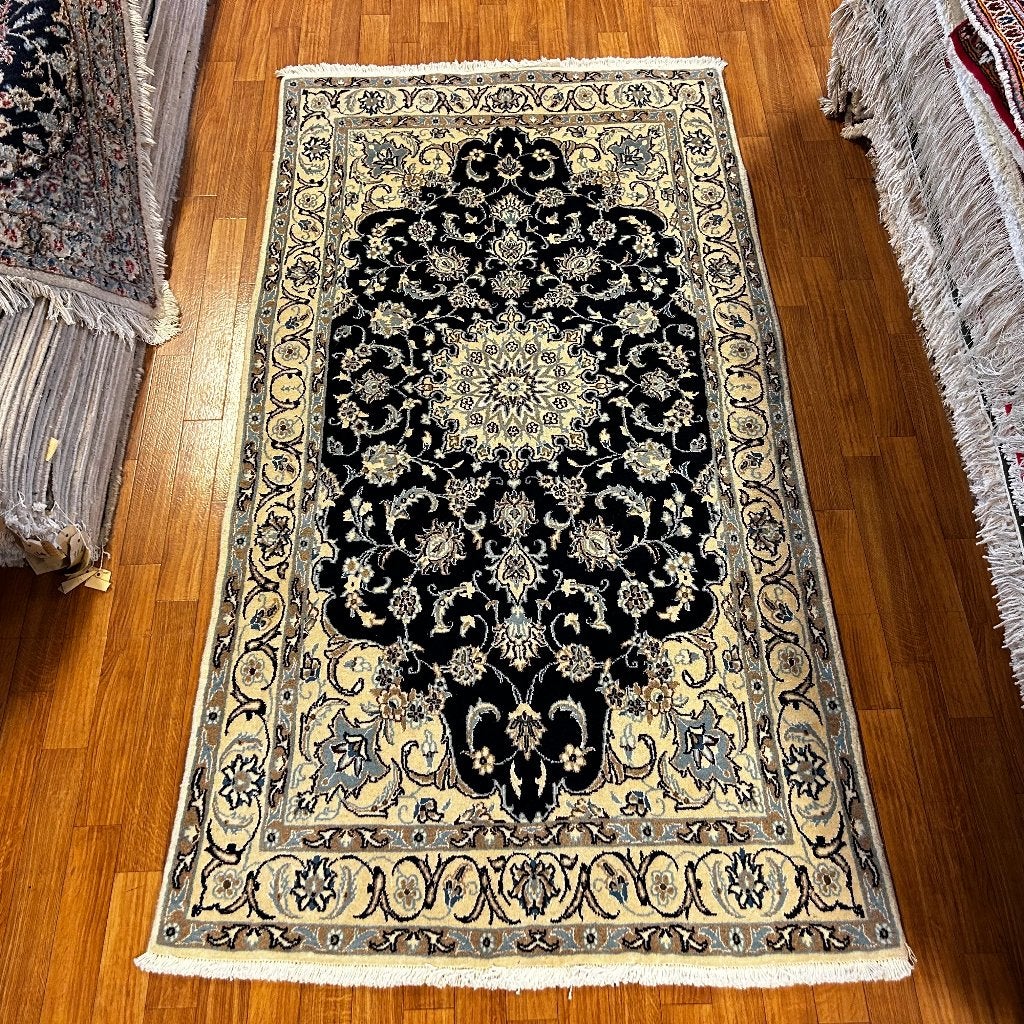 perzisch tapijt nain – 218 x 117 cm – Gratis bezorgd, TTM Wonen, Meubels – (Perzische) Tapijten en Woonaccessoires, 100 tot 150 cm
