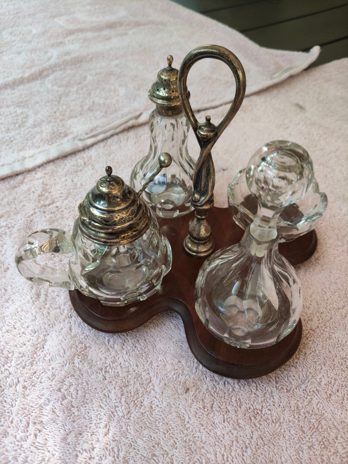 Zilver met houten stelletje, Antiek en Kunst, Ophalen, Zilver