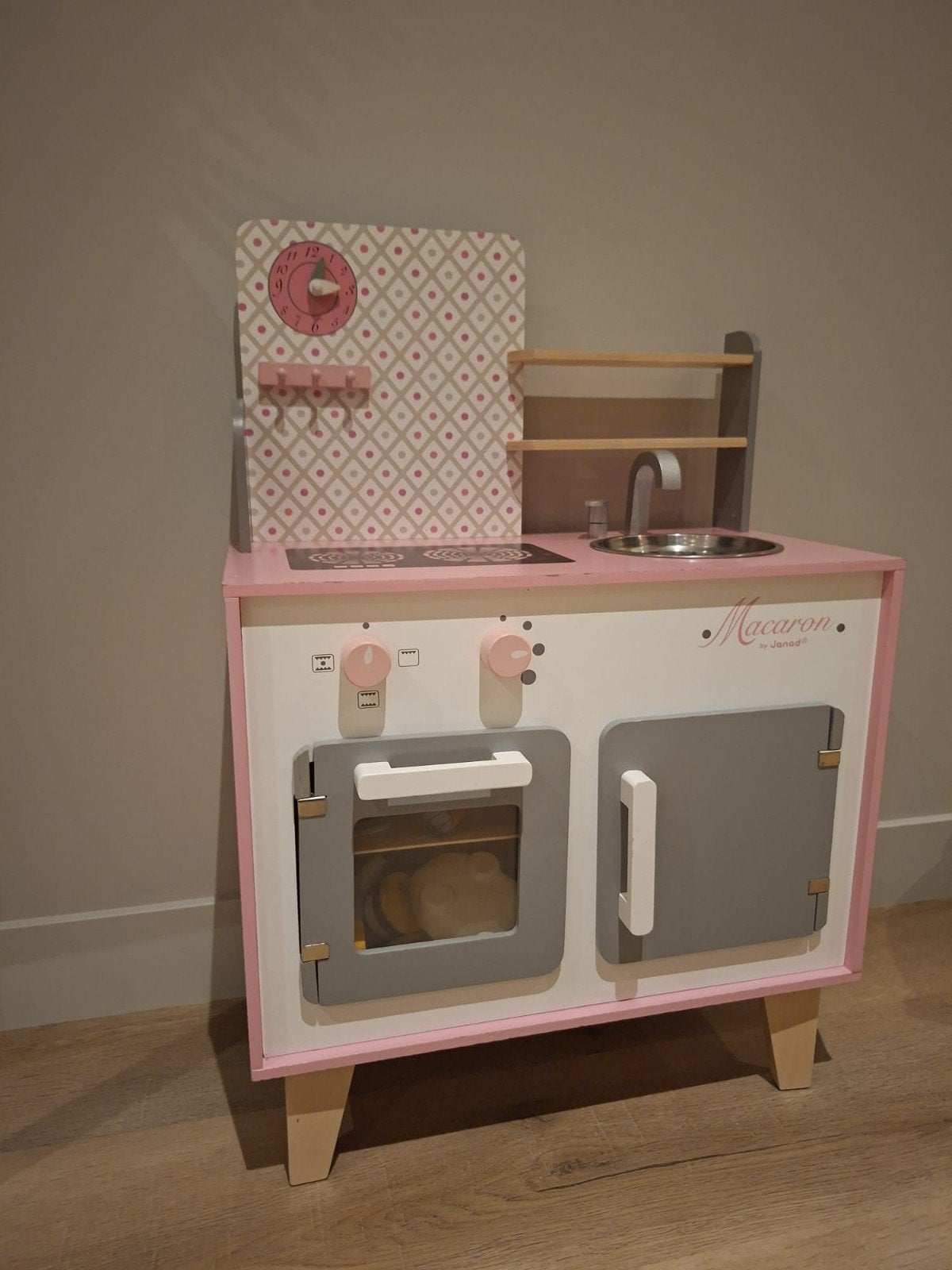 Janod Macaron Houten Speelkeuken - Roze/Wit, Ophalen, Gebruikt