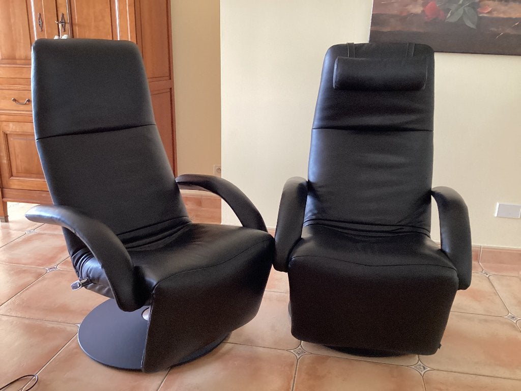 Jori relaxen set model Yoga(recente modellen)Topstaat, Ophalen, Minder dan 50 cm, Durlet sede Leolux Cassina stressless, Leer
