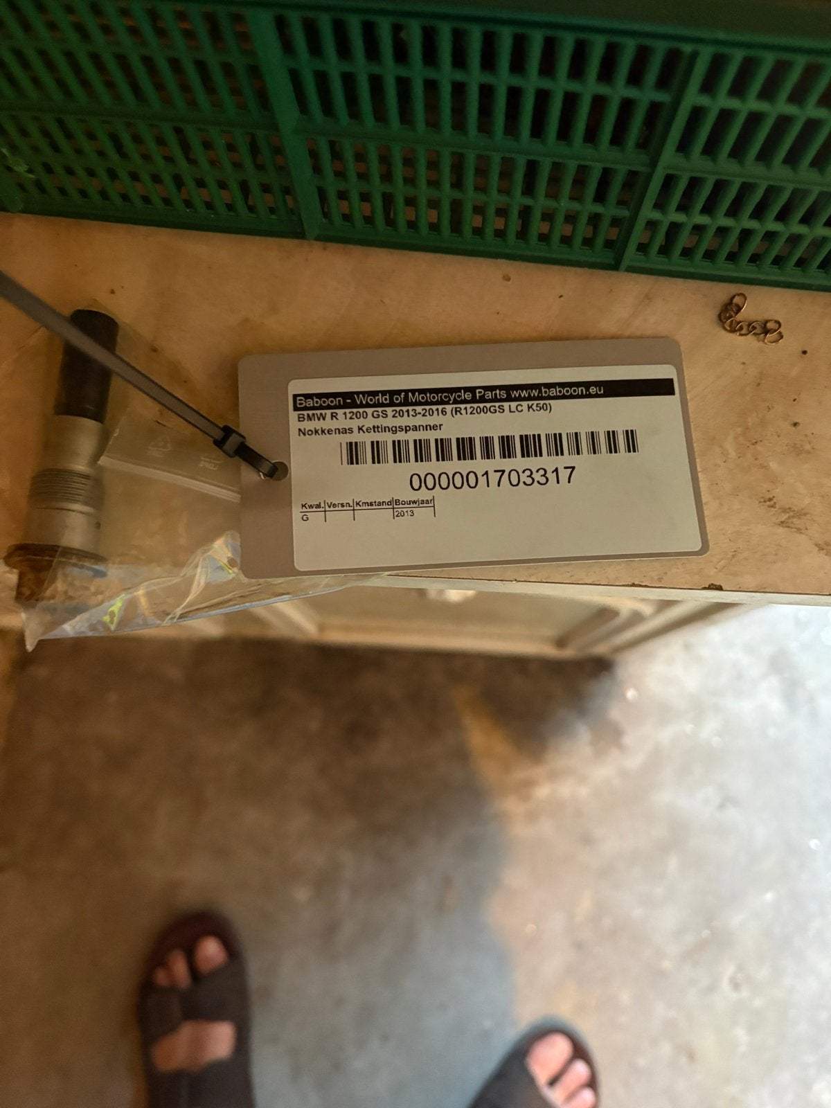 Nokkenas Kettingspanner BMW R 1200 GS (2013-2016), Ophalen, Gebruikt