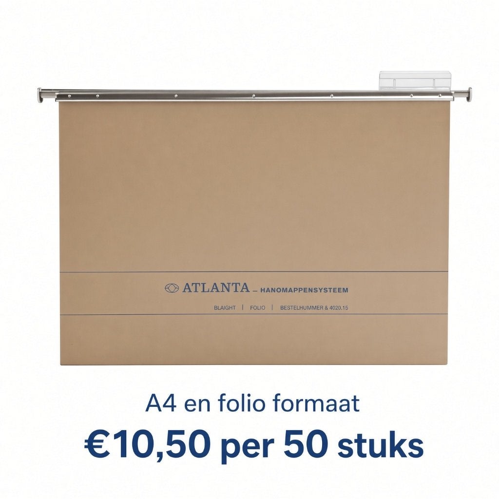 Atlanta A4 of folio hangmappen per 50 stuks, Huis en Inrichting, Ophalen, Gebruikt, 50 tot 100 cm, 3 of 4 laden