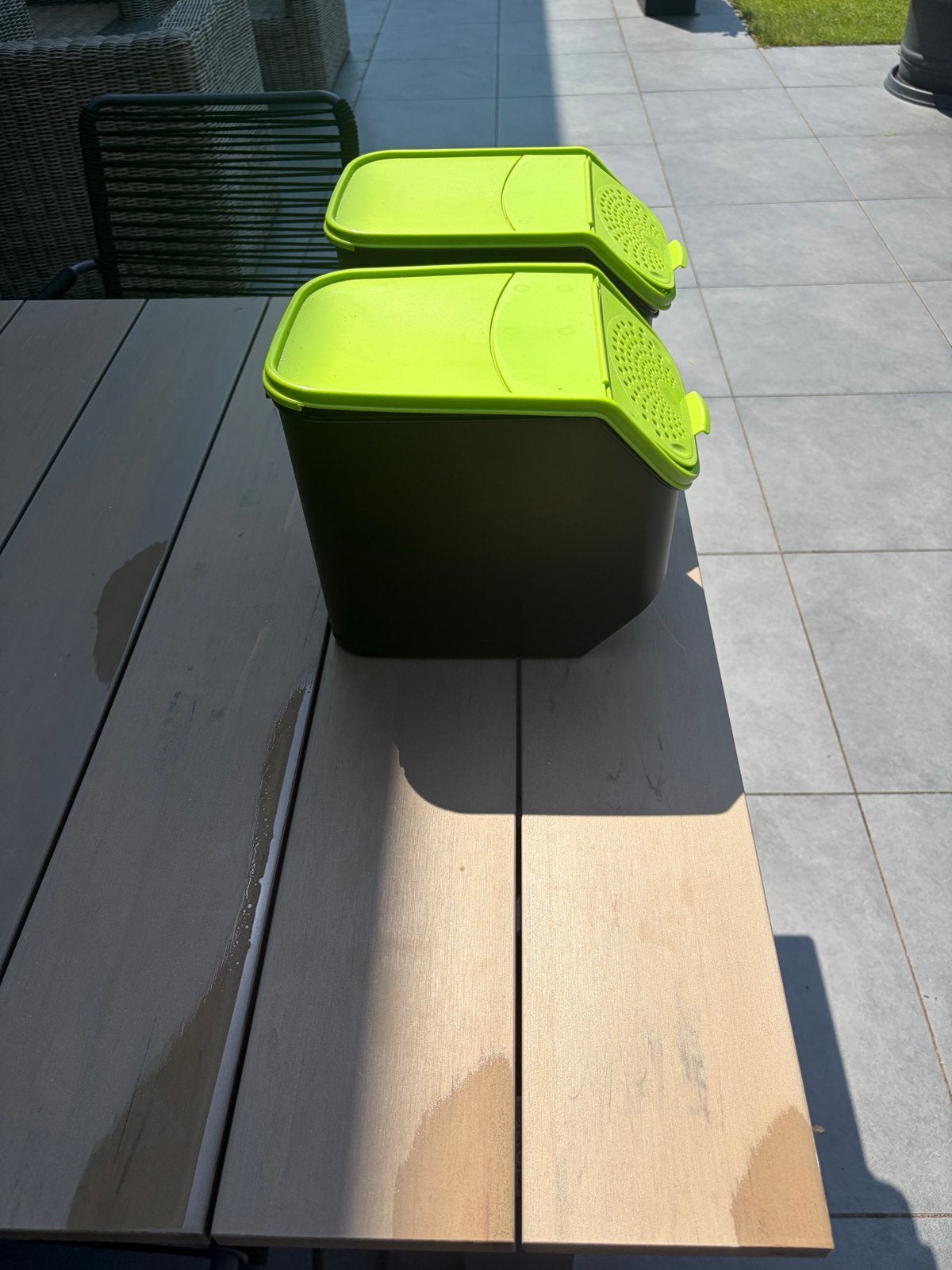 Tupperware Bewaardozen met Ventilatie - Set van  2, Ophalen, Gebruikt, Bewaardoos, Met deksel