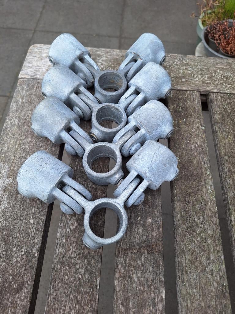 35 mm Steigerkoppelingen en buizen (4x2m, 1x1.3m), Doe-het-zelf en Verbouw, Steigers, Ophalen of Verzenden, Overige typen
