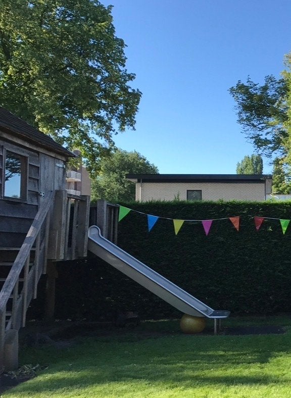 RVS Glijbaan voor speelhuisje of speeltoren, Ophalen, Gebruikt, Glijbaan, Aanbouwonderdeel