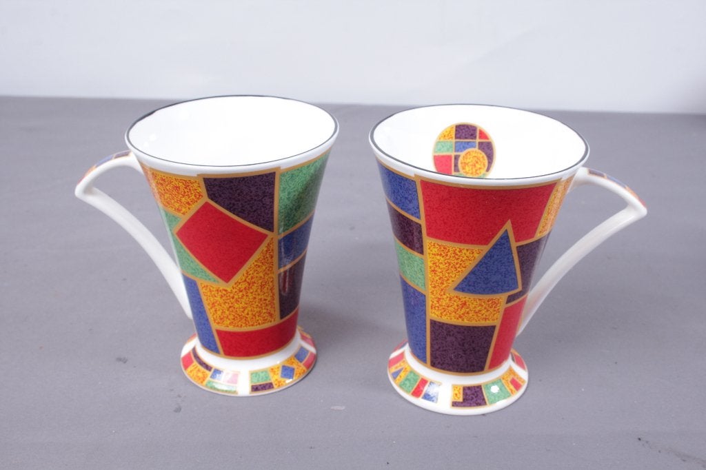 G08 Staffordshire Tableware Bauhaus Mokken, Huis en Inrichting, Ophalen of Verzenden, Zo goed als nieuw, Modern, Kop(pen) en/of Schotel(s)