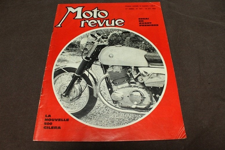 Moto Revue oktober 1969 oa. test Gilera B 500, Ophalen of Verzenden, Gelezen