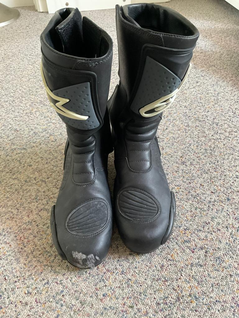 Alpinestars zwarten leren motorlaarzen, maat 42, Ophalen, Heren, Alpinestars, Laarzen