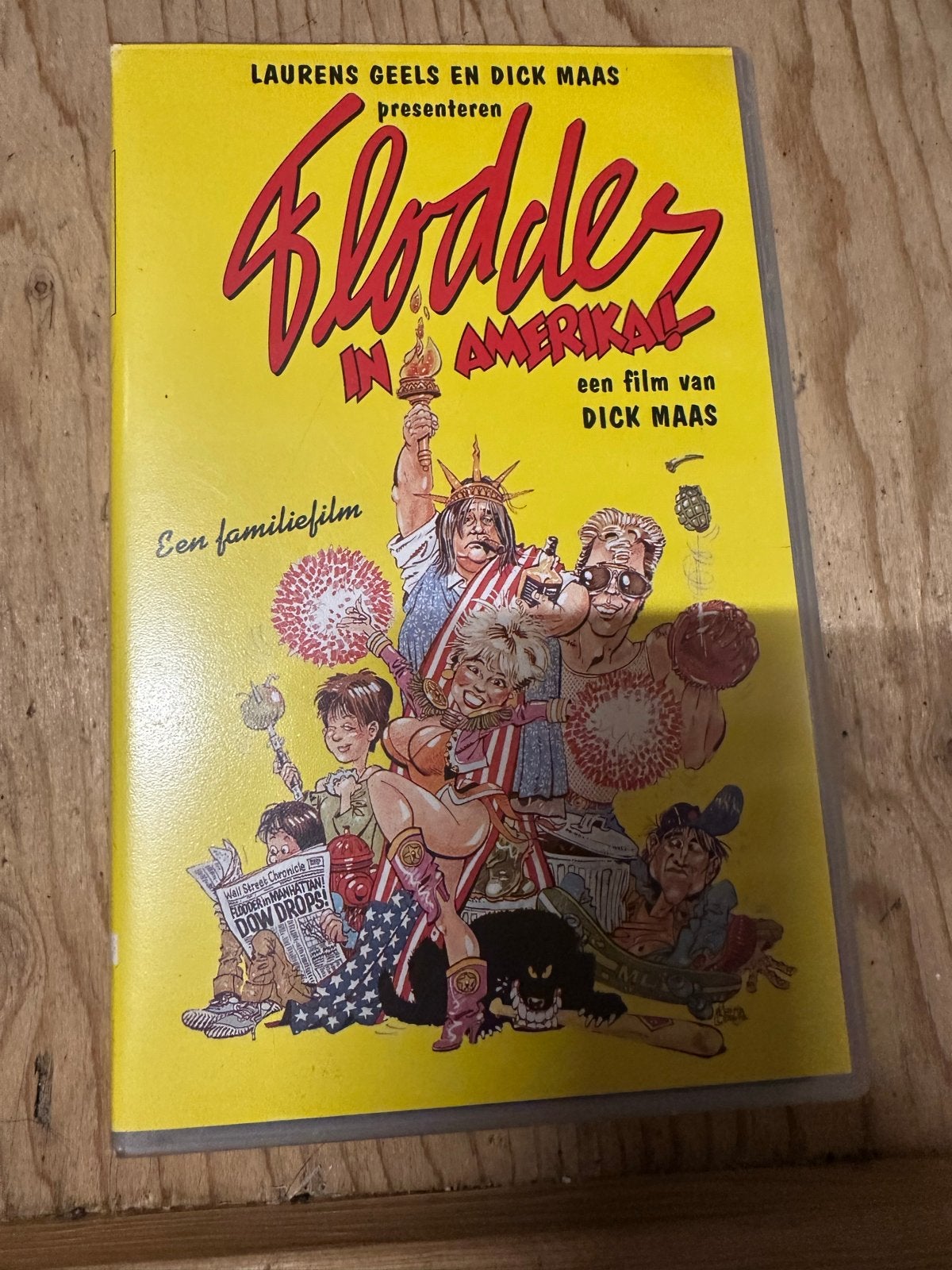 Flodder in Amerika! VHS - Een familie film van Dick Maas, Cd's en Dvd's, Gebruikt, Alle leeftijden, Komedie, VHS