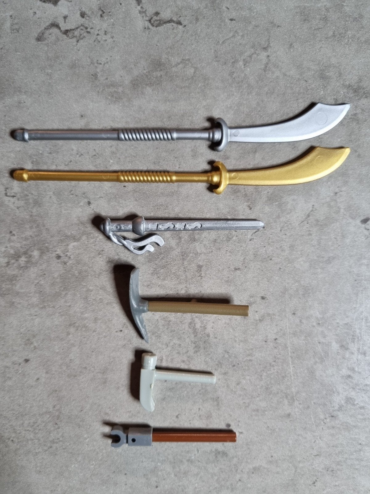 Playmobil 6 WAPENS/GEREEDSCHAP ONDERDELEN(oa NAGINATA)Igst!, Losse onderdelen, Overige typen, Zo goed als nieuw, Historisch
