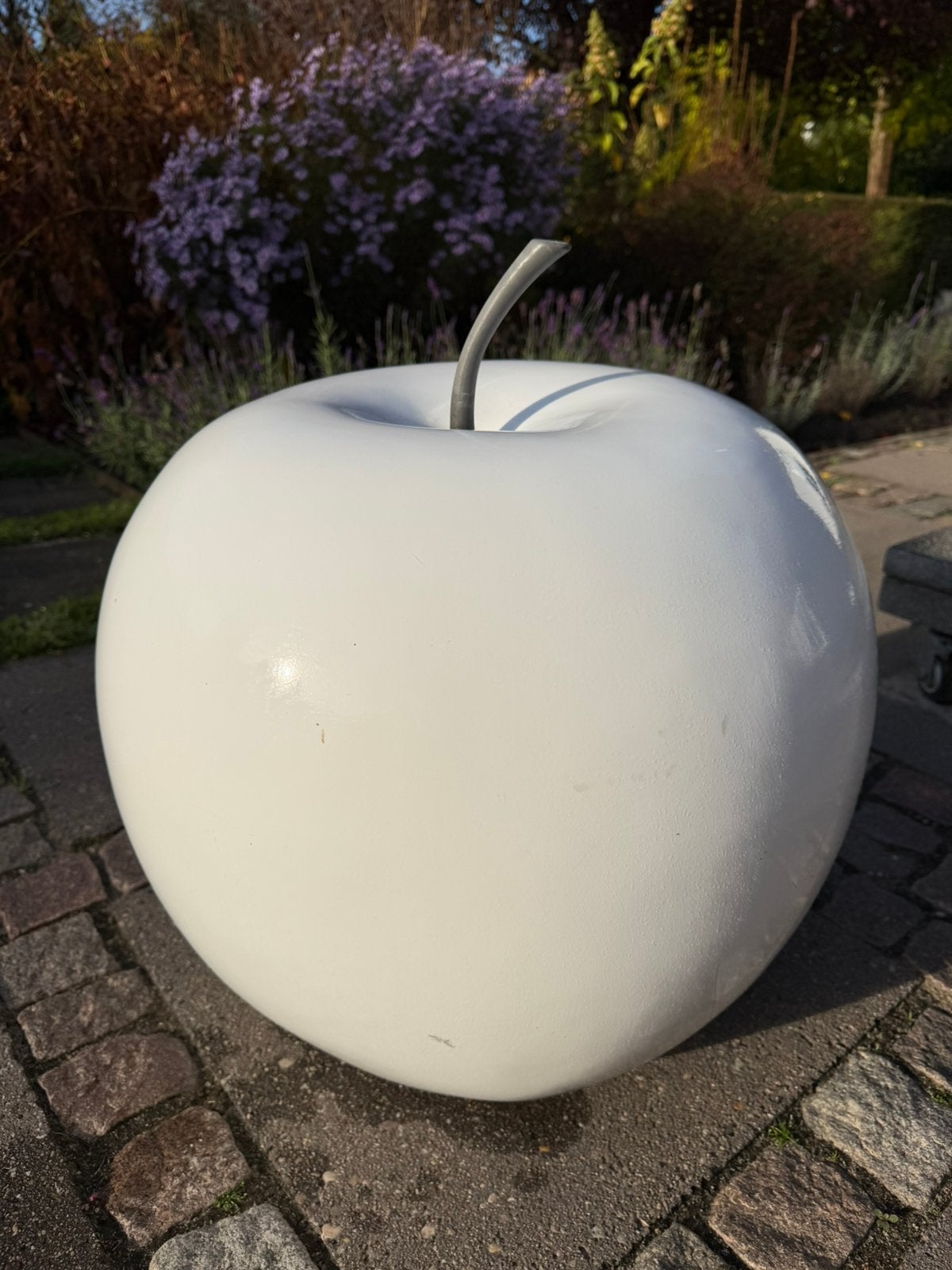 Witte decoratieve Appel voor in het interieur of in de tuin, Tuin en Terras, Ophalen, Gebruikt, Kunststof, Overige typen