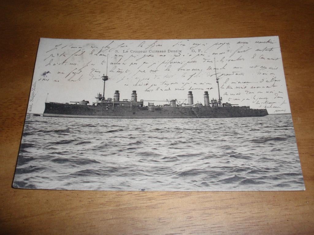 Marine Frankrijk Kruiser Desaix Scheepvaart Schip, Verzenden, Voor 1920, Gelopen, Voertuig