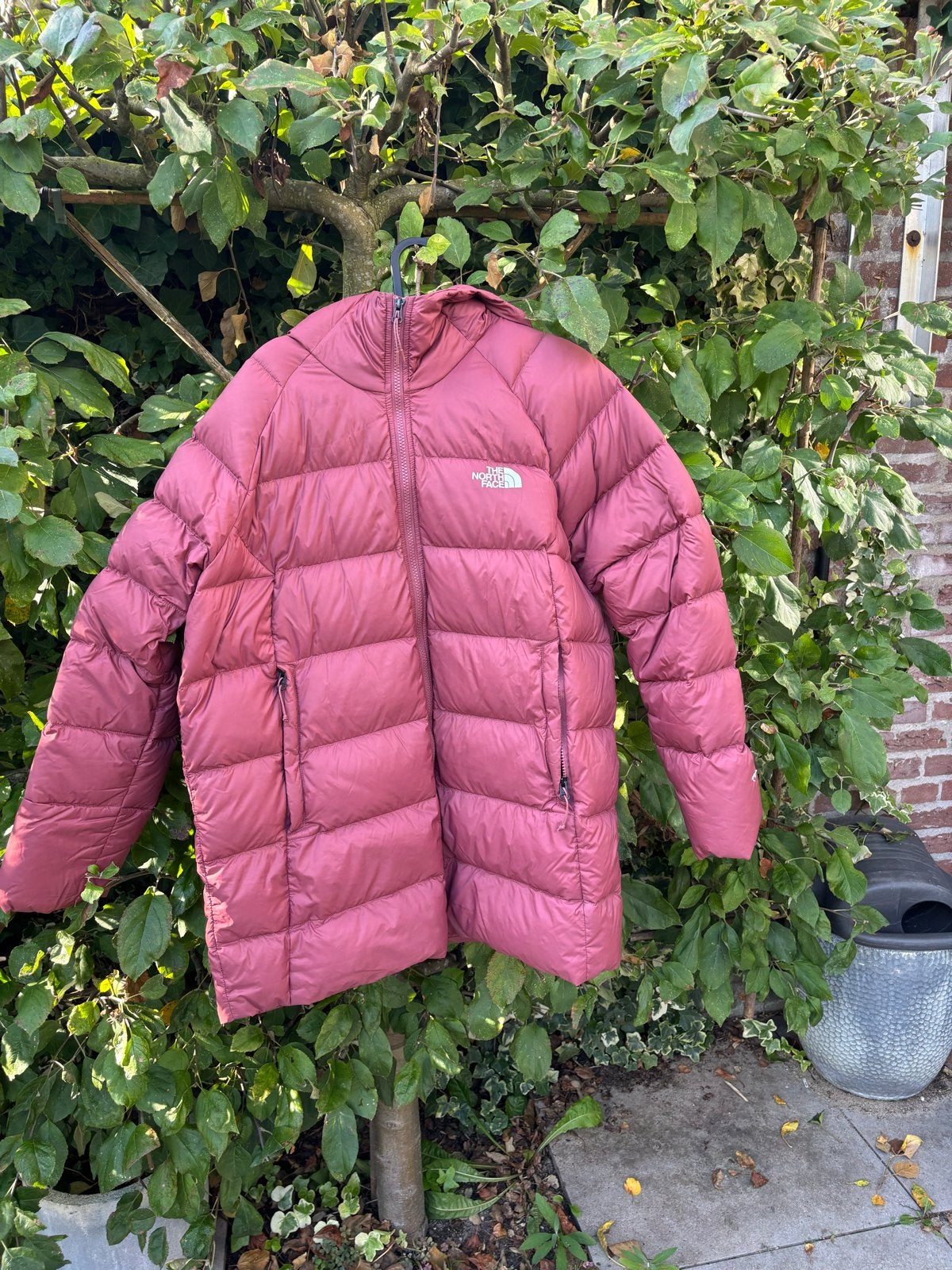 The North Face donsjas XL, Ophalen of Verzenden, Gedragen, Maat 46/48 (XL) of groter, Overige kleuren