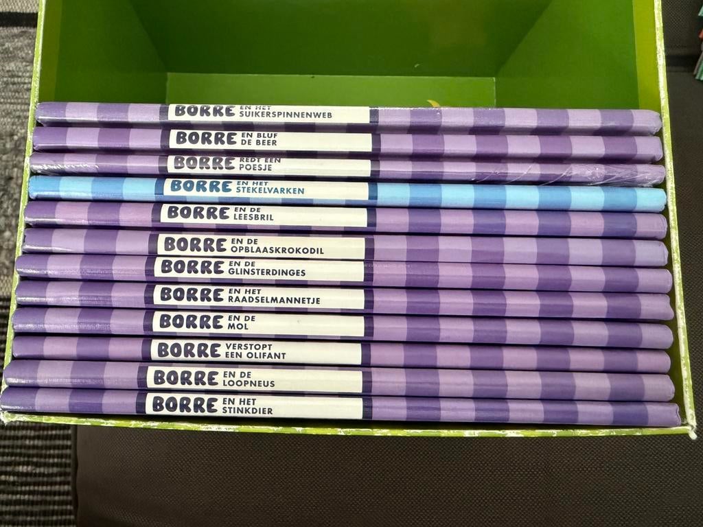 12 paarse groep 1/2 BORRE boekjes, Boeken, Kinderboeken | Kleuters, Zo goed als nieuw, Fictie algemeen, Jongen of Meisje, Ophalen of Verzenden