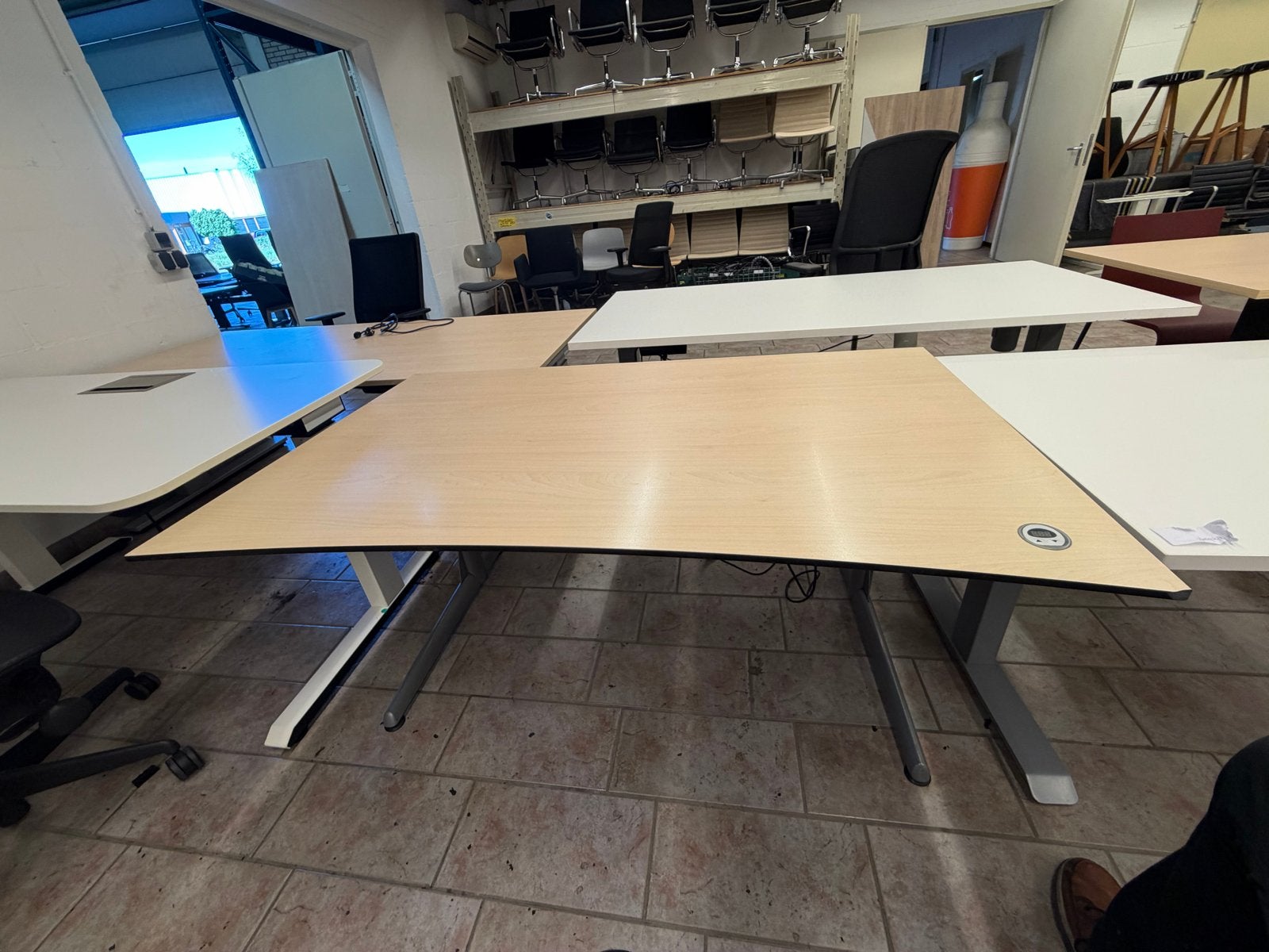Ahrend 500 Zit/sta bureau - 145x90, Ophalen of Verzenden, Gnr trading, Gnrtrading@hotmail.com, Gebruikt