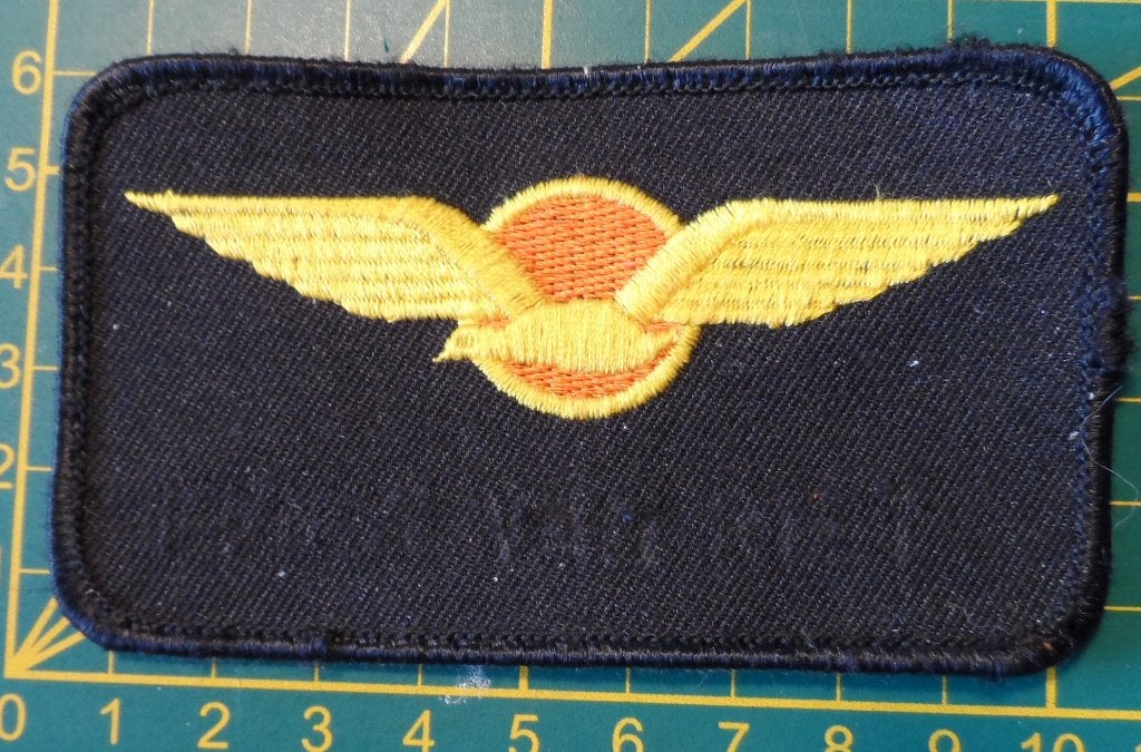 Nametag Brevet Wing Koninklijke Luchtmacht ex vlieger KLU, Ophalen of Verzenden, Luchtmacht, Nederland, Embleem of Badge