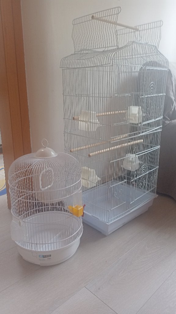 Vogelkooi groot en klein, Dieren en Toebehoren, Ophalen of Verzenden, Zo goed als nieuw, Metaal, Vogelkooi