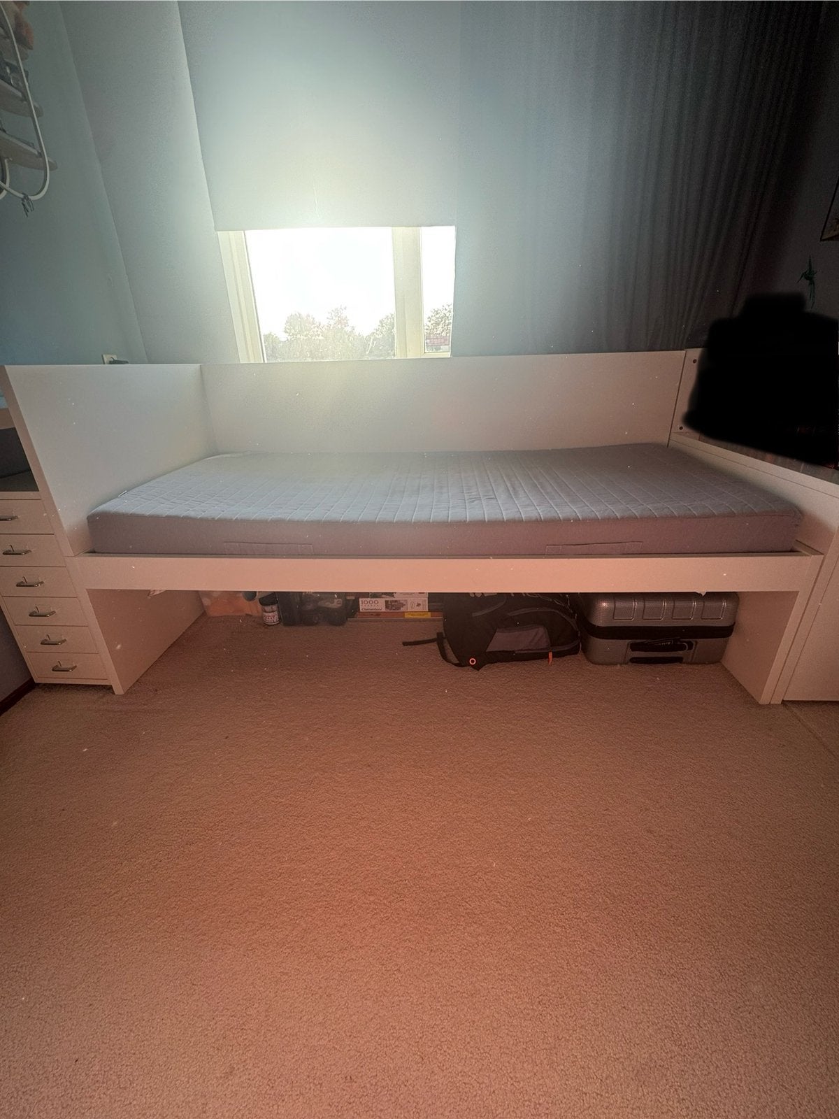 Éen persoons IKEA bed 90x200, Ophalen, Gebruikt, 90 cm, Eenpersoons