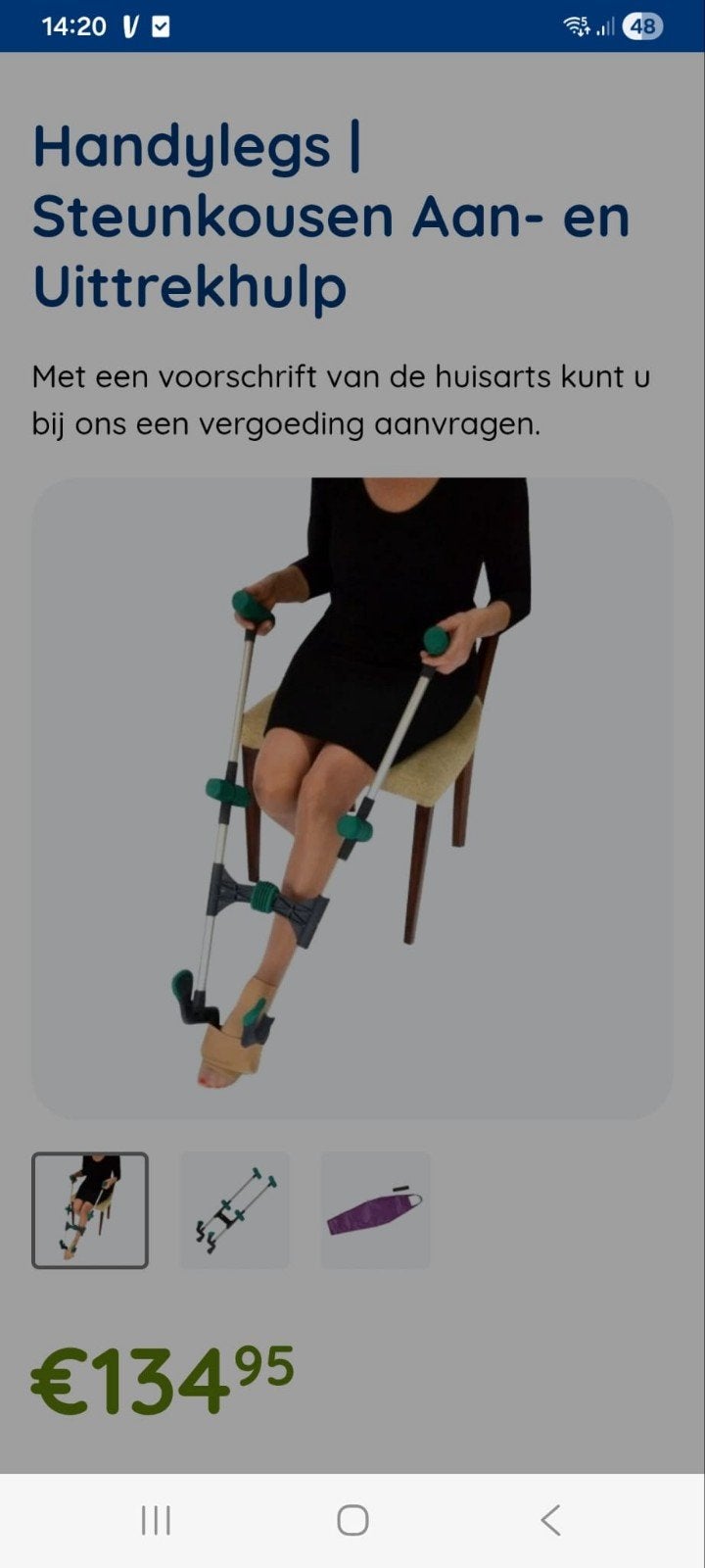 HANDYLEGS aantrekhulp steunkousen, Ophalen of Verzenden, Nieuw