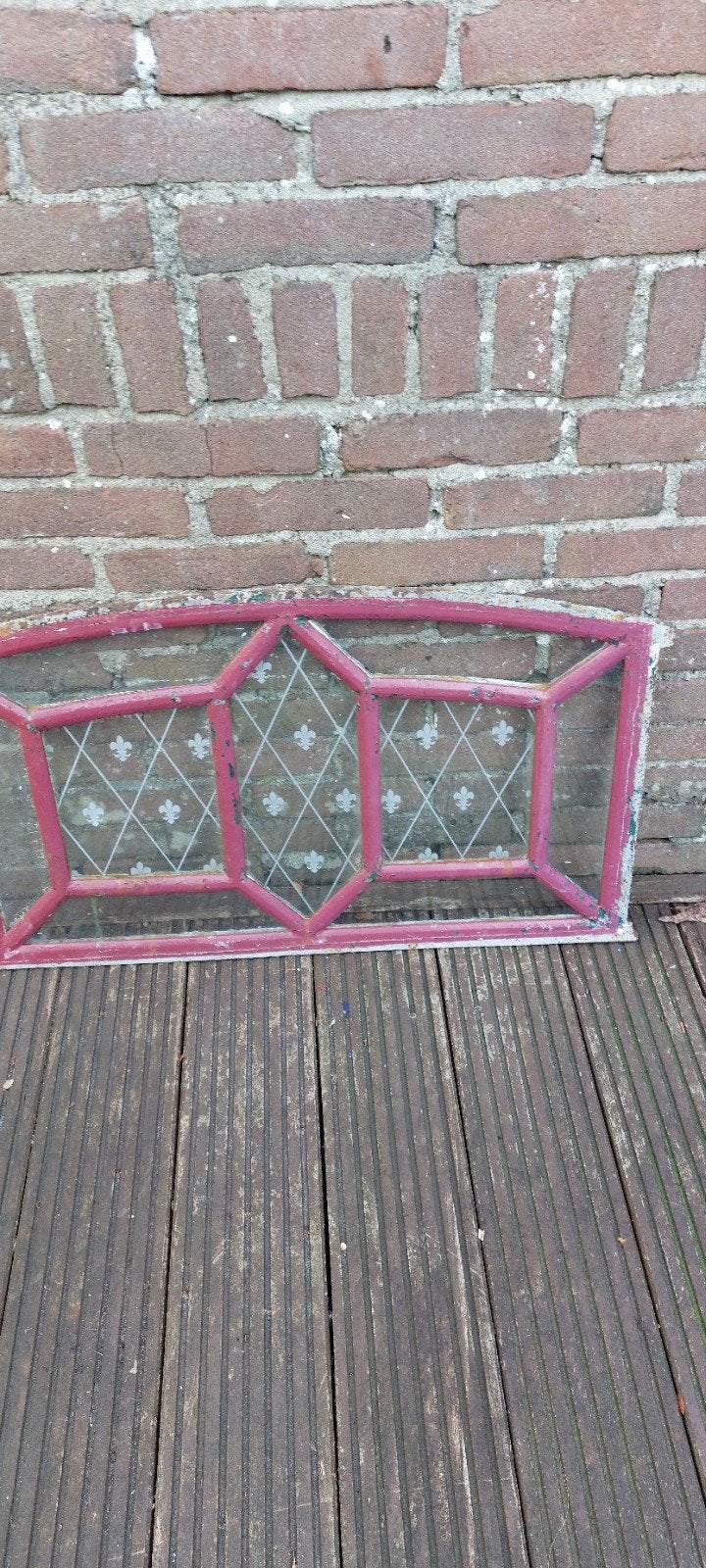 1 oud antiek ijzeren  stalraam, Doe-het-zelf en Verbouw, Glas en Ramen, Ophalen, Gebruikt, Minder dan 80 cm, Minder dan 80 cm