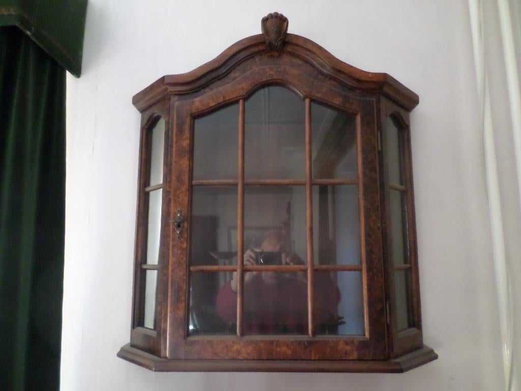 klassiek vitrinekastje voor uw verzameling, Ophalen, Met deur(en), Glas, Klassiek