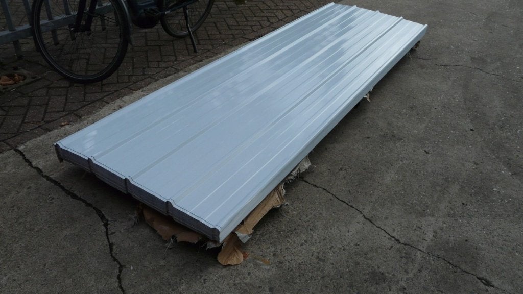 Stalen damwandplaten 3000 x 945 x 0.5 mm, Ophalen, 200 cm of meer, Minder dan 100 cm, Wit