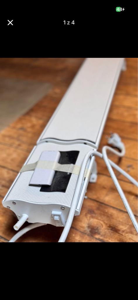 Blumfeldt Radiant Infrared Heater – 2400W – White, Ophalen of Verzenden, Zo goed als nieuw, Knikarmscherm