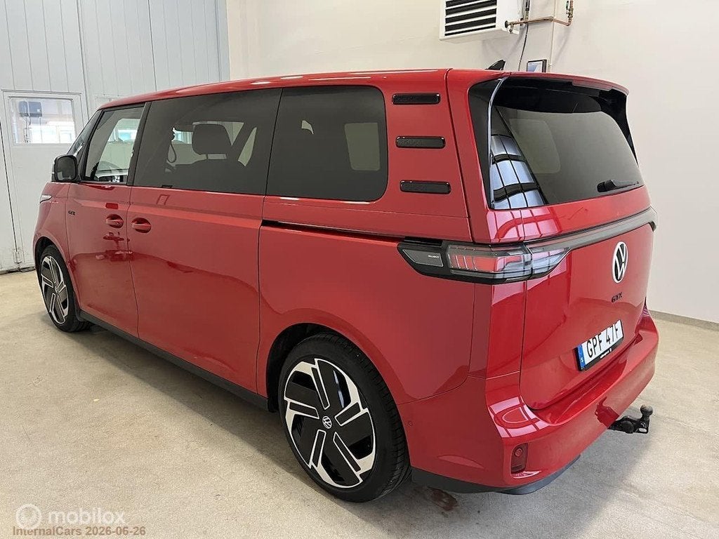 Volkswagen ID. Buzz GTX 4MOTION 86 kWh LWB 6p., pano, H/K, Auto's, Volkswagen, Gebruikt, Leder en Stof, 340 pk, ID.Buzz