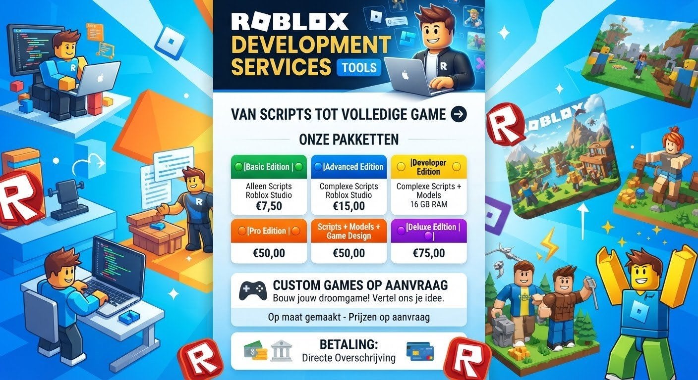Professionele Roblox Development & Tools, Ophalen of Verzenden, Nieuw, MacOS
