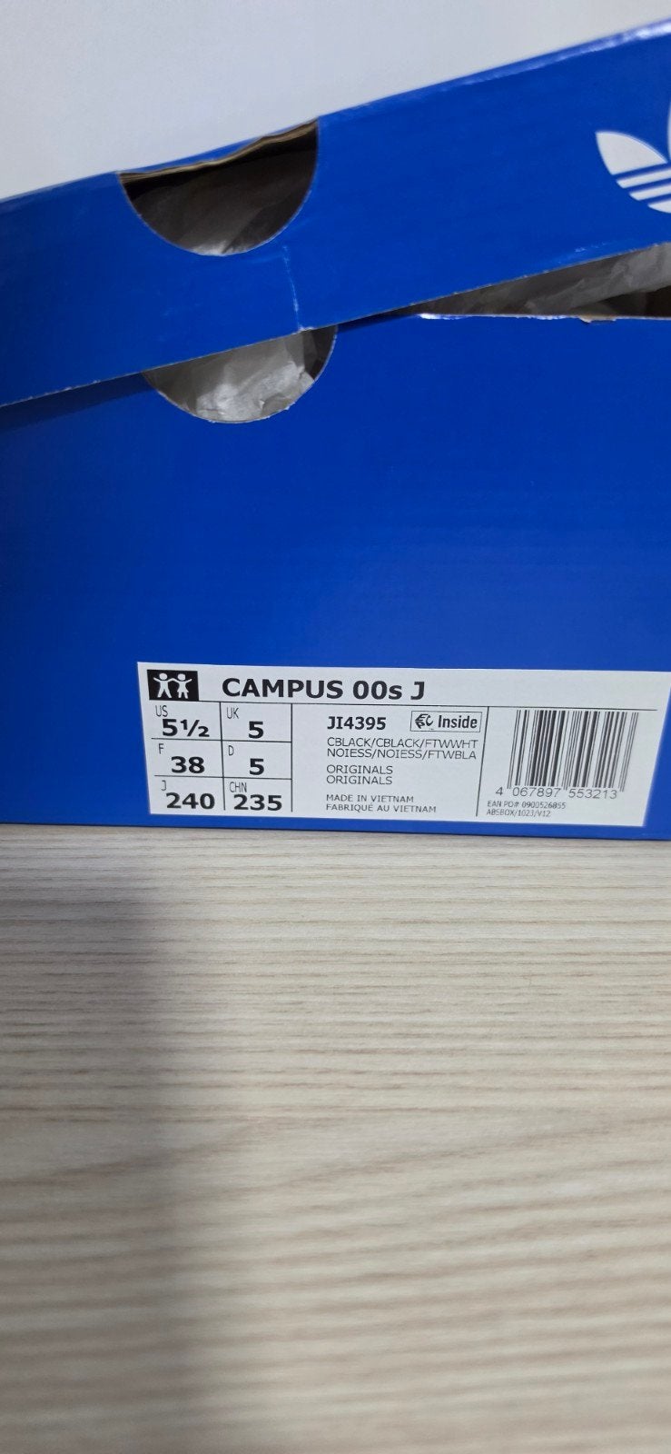 Adidas Campus 00s J - Zwart - Maat 38 - Splinternieuw, Adidas, Jongen of Meisje, Schoenen, Nieuw