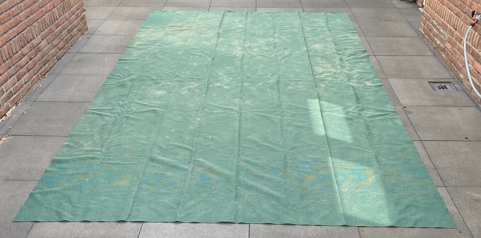 Tenttapijt campingtapijt groen 2.45 x 4.43m, Caravans en Kamperen, Ophalen, Gebruikt