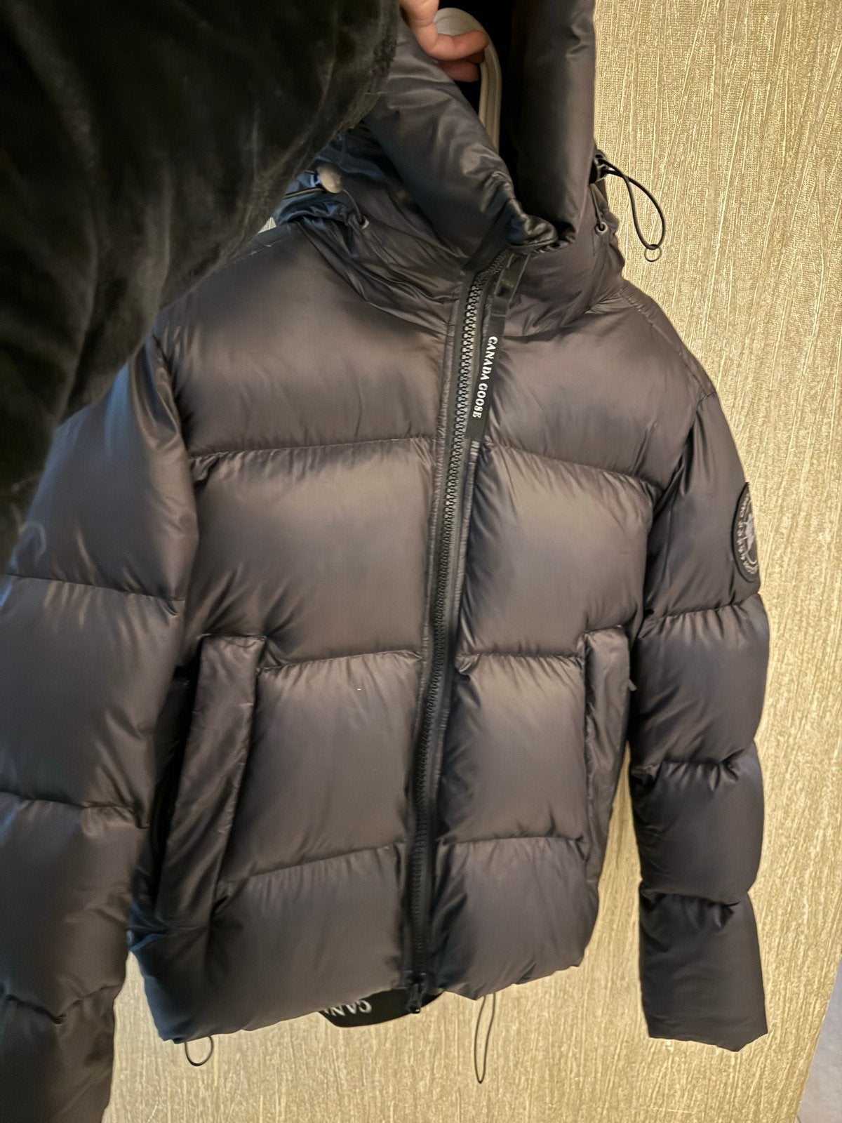 Canada Goose Puffer Jas Zwart met Logo - Zo goed als nieuw, Ophalen of Verzenden, Zo goed als nieuw, Maat 46 (S) of kleiner, Zwart
